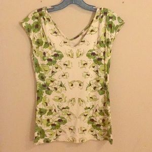 Sleeveless floral blouse